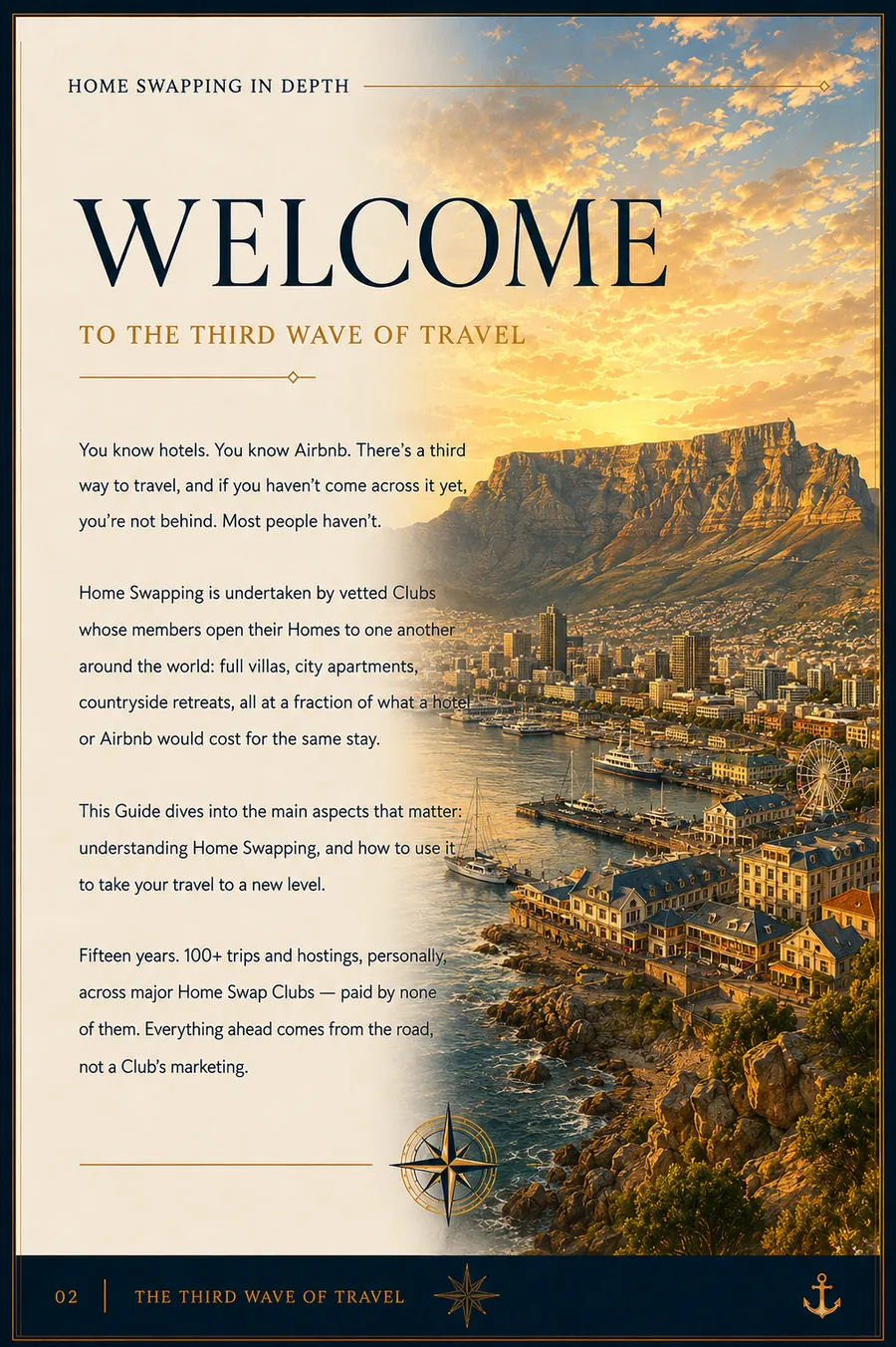 WELCOME — illustrated page from The Home Swap Guy's Home Swapping In Depth guide (page 2 of 30)