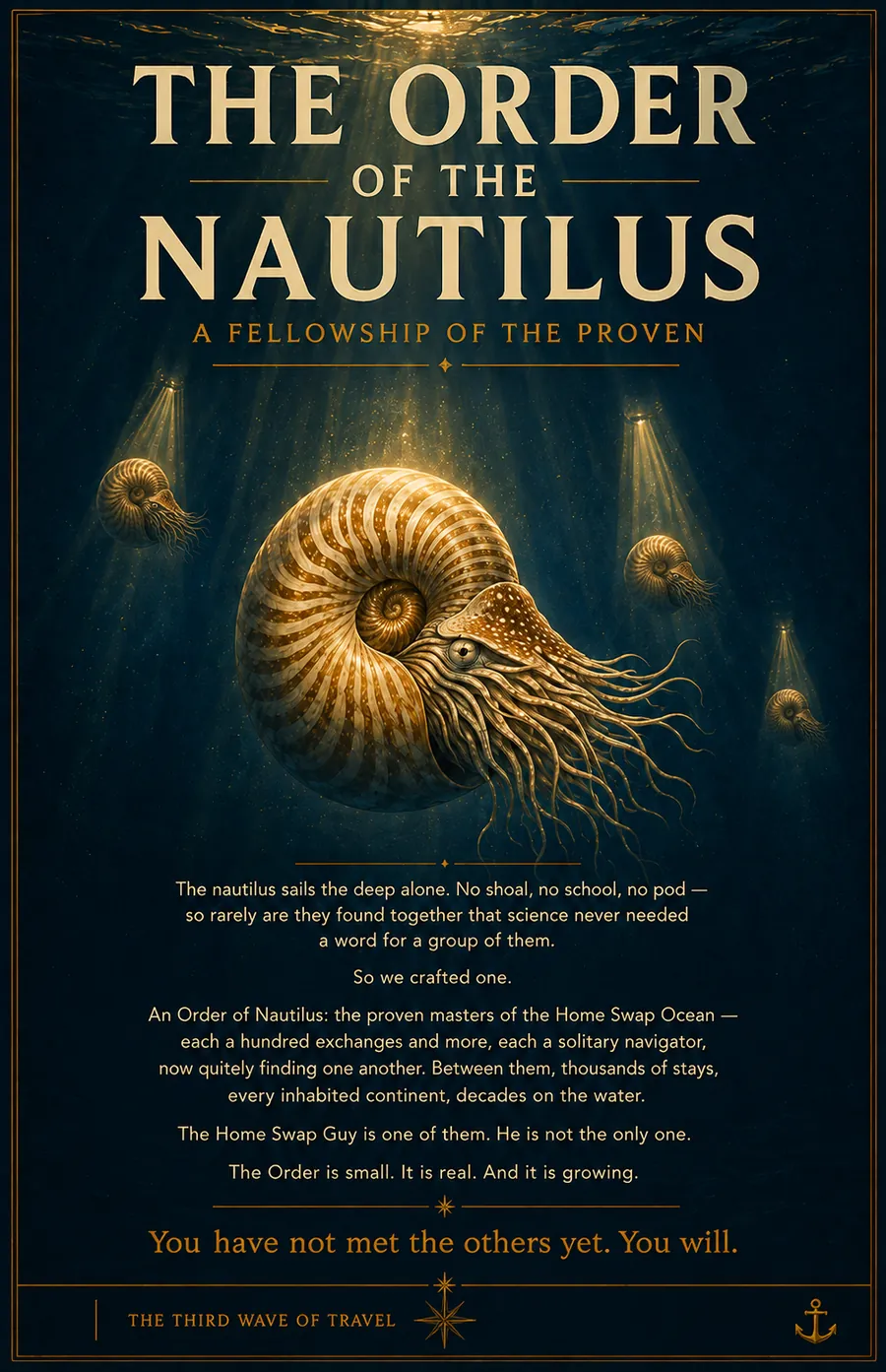 THE ORDER OF THE NAUTILUS — illustrated page from The Home Swap Guy's Home Swapping In Depth guide (page 30 of 30)